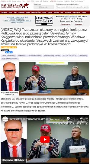 RUTKOWSKI: Nowa Wójt w Trzeszczanach! Koniec rządów skazanego  Stanisława Cz. i uznanego winnym przestępstwa tymczasowego zarządcy Pawła L. Koniec prześladowania prawdomównego robotnika Wiesława Księżuka i seniorów!