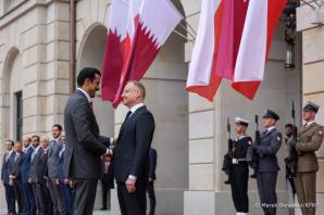 [VIDEO] Emir Kataru z oficjalną wizytą w Polsce