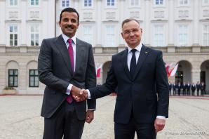 [VIDEO] Emir Kataru z oficjalną wizytą w Polsce