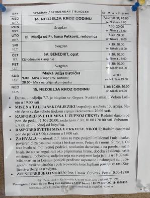 Słowo na niedzielę 14 lipca z Chorwacji