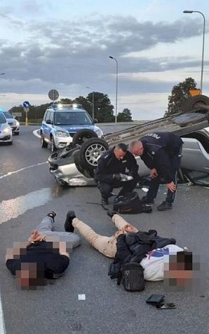 Pościg za kierującym pod wpływem narkotyków, z narkotykami i na sądowym zakazie