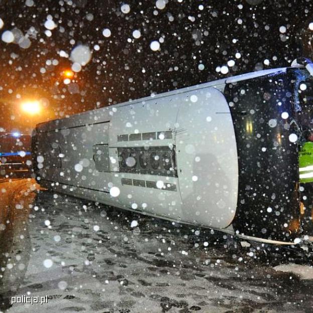 [FOTO] 11 osób rannych w wypadku autobusu w Żywcu! 