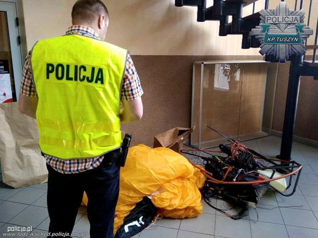 Tragiczny wypadek motoparalotniarza w Piotrkowie Trybunalskim