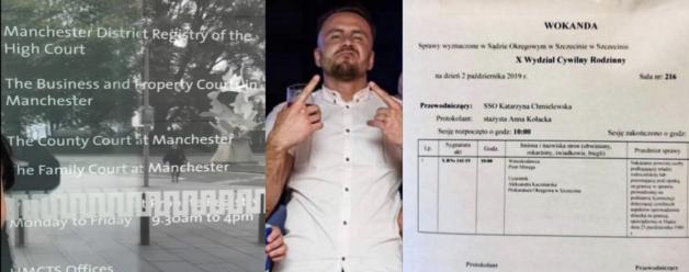 [VIDEO] Kolejne kłamstwo w Sądzie Piotra Mitręgi: Dziecko nie wróciło do angielskiej szkoły! Rutkowski: Zgłosił się świadek mówiący o worku kokainy na stole domu tego Polaka z okolic Manchesteru!
