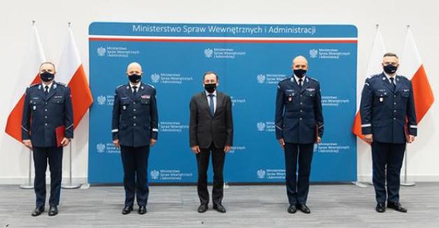 Minister Mariusz Kamiński powołał nowego Zastępcę Komendanta Głównego Policji oraz dwóch nowych komendantów wojewódzkich Policji