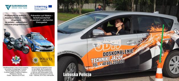 [VIDEO] Pod okiem profesjonalistów lubuscy i niemieccy policjanci doskonalili umiejętności kontrolowania poślizgów