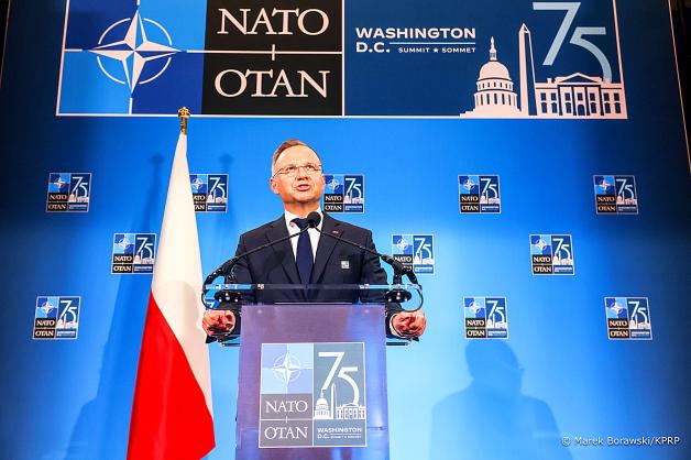 [VIDEO] Prezydent podsumował jubileuszowy Szczyt NATO w Waszyngtonie